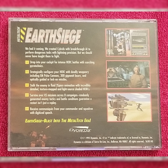 Metaltech EarthSiege Computer Game 1994 - Picture 2 of 2